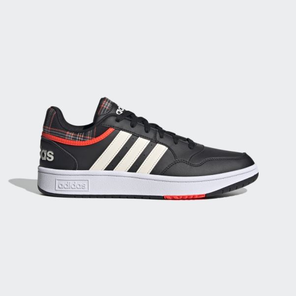 Hoops 3.0 Lifestyle Basketball Low Classic Vintage Chaussures Noir Adidas