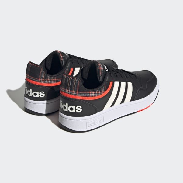Hoops 3.0 Lifestyle Basketball Low Classic Vintage Chaussures Noir Adidas
