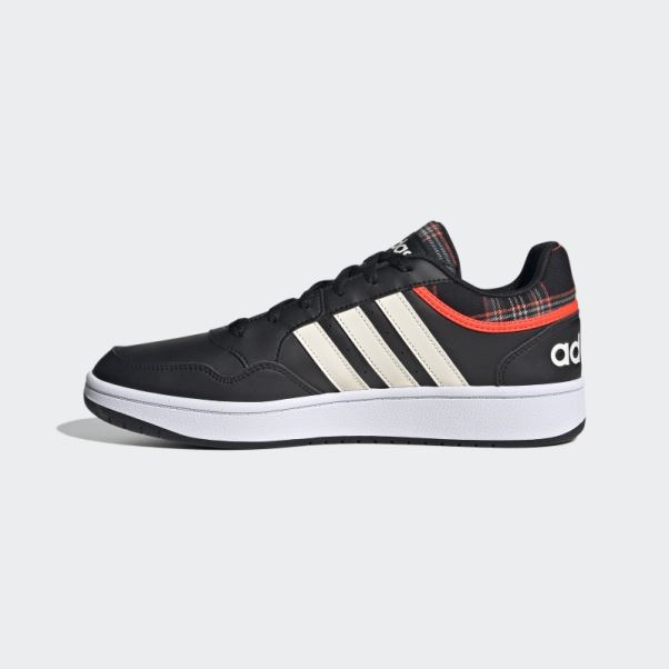 Hoops 3.0 Lifestyle Basketball Low Classic Vintage Chaussures Noir Adidas