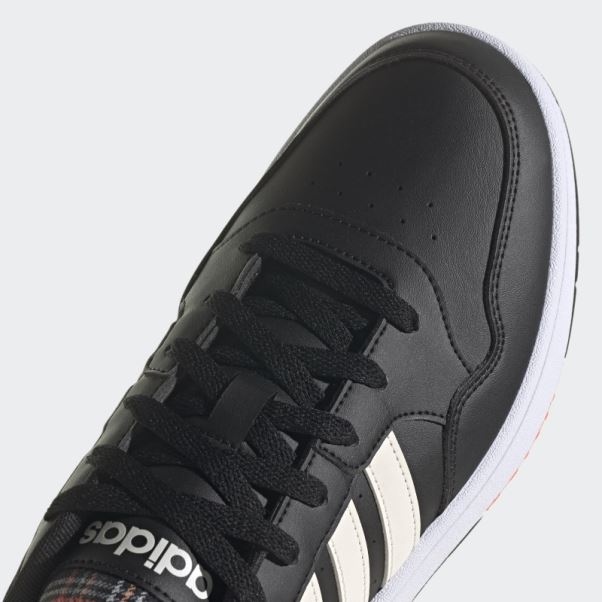Hoops 3.0 Lifestyle Basketball Low Classic Vintage Chaussures Noir Adidas