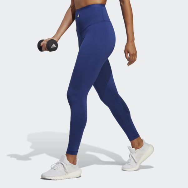 Sports Club Legging Taille Haute 7/8 Adidas Victoire Bleu