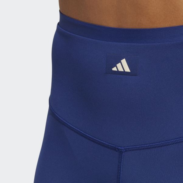 Sports Club Legging Taille Haute 7/8 Adidas Victoire Bleu