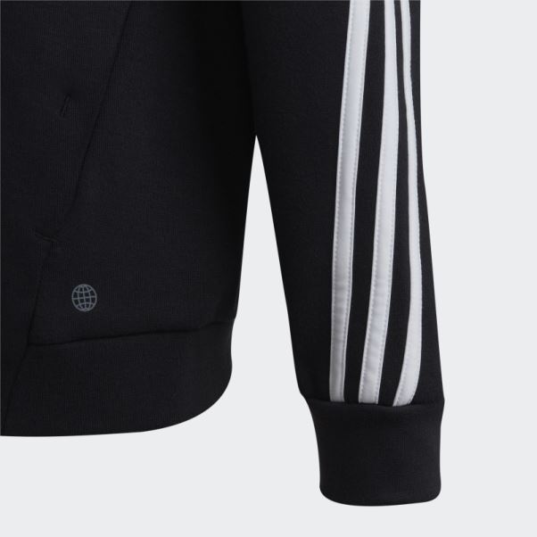 Future Icons 3-stripes Full-zip Sweat à Capuche Noir Adidas