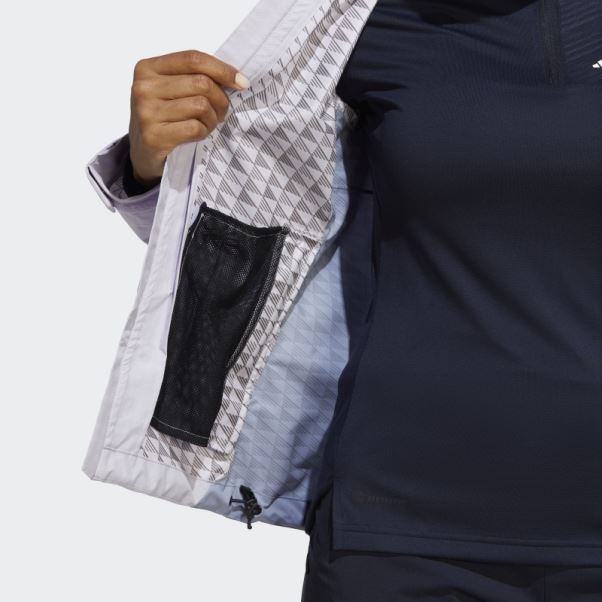 Veste De Pluie 2,5 Couches Adidas Terrex Multi Rain.rdy Aube Argentée