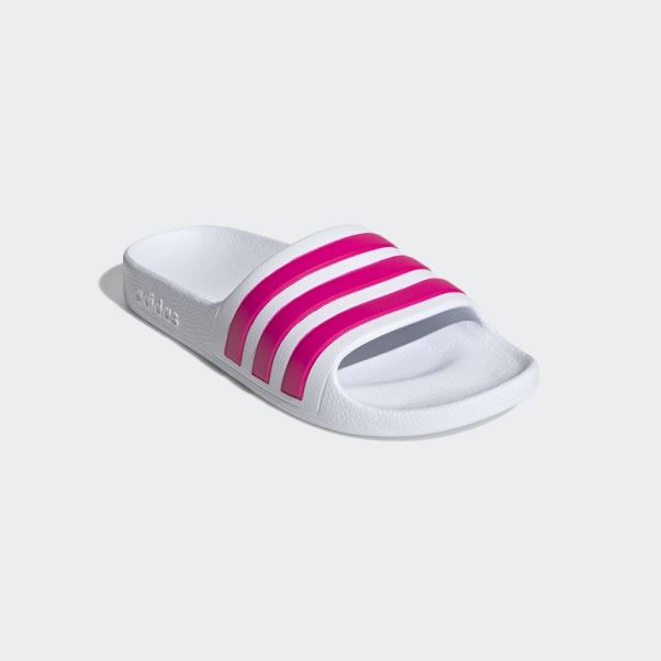 Adilette Aqua Slides Blanc Adidas