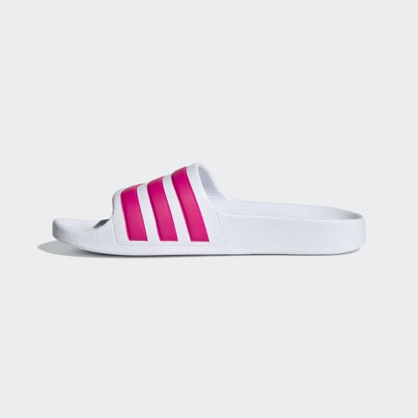 Adilette Aqua Slides Blanc Adidas