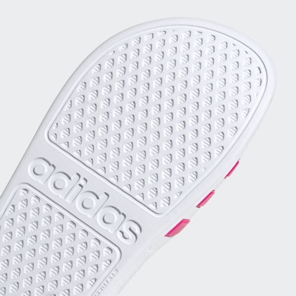 Adilette Aqua Slides Blanc Adidas