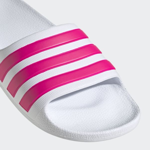 Adilette Aqua Slides Blanc Adidas