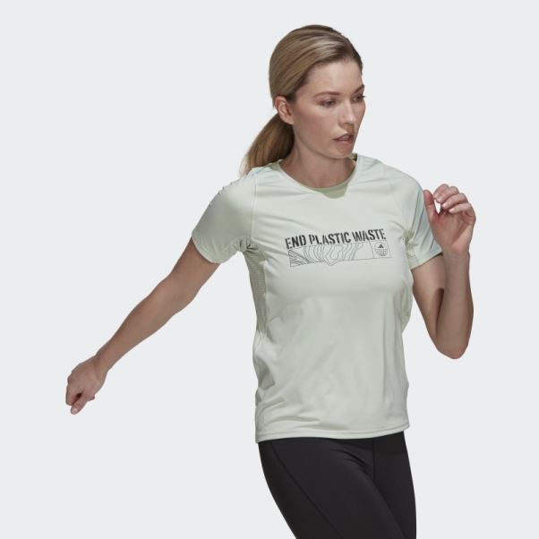 T-shirt De Course Rapide Adidas Parley Run Fast