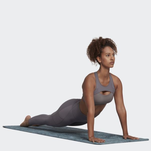 Coreflow Studio Soutien-gorge De Yoga Coupe-vent à Maintien Moyen Trace Gris Adidas