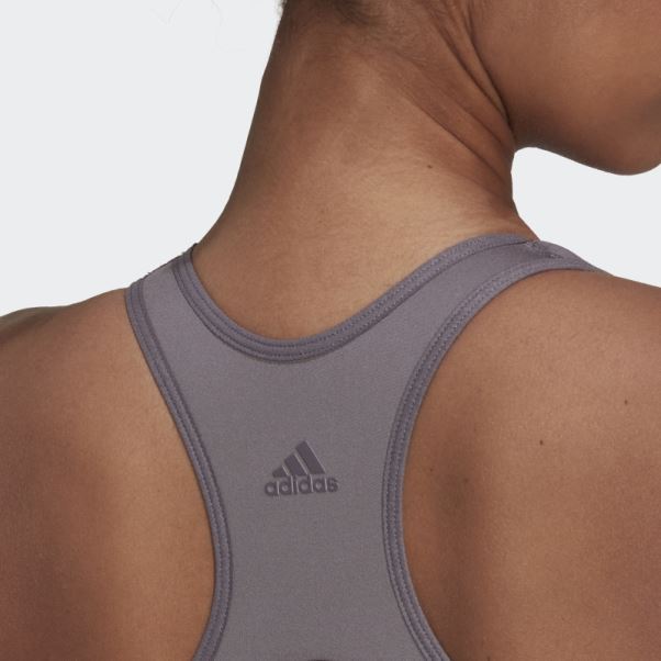 Coreflow Studio Soutien-gorge De Yoga Coupe-vent à Maintien Moyen Trace Gris Adidas