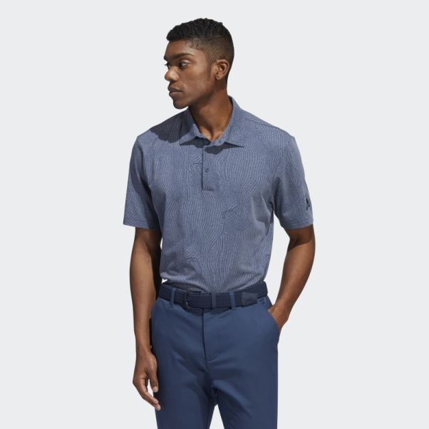 Polo Course Map Bleu Marine Mel Adidas