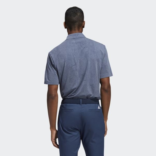 Polo Course Map Bleu Marine Mel Adidas