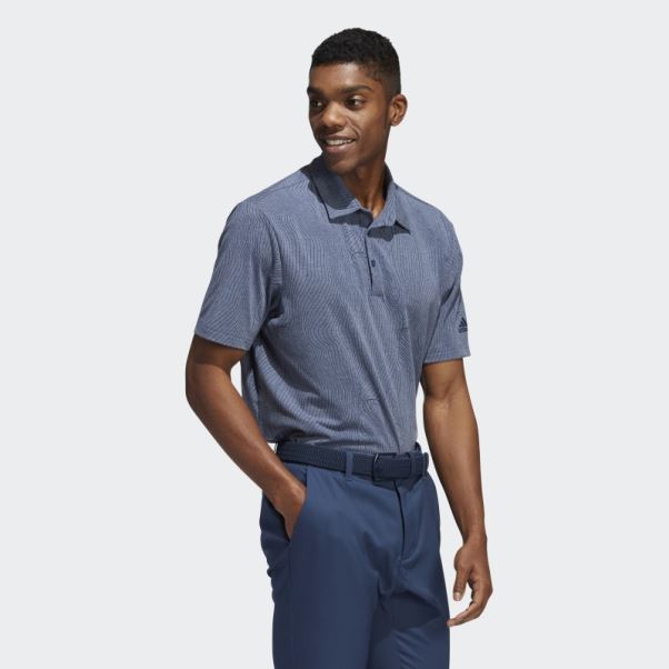 Polo Course Map Bleu Marine Mel Adidas