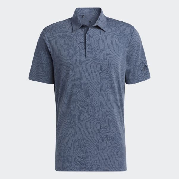Polo Course Map Bleu Marine Mel Adidas