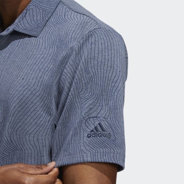 Polo Course Map Bleu Marine Mel Adidas