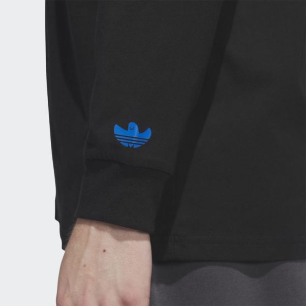 T-shirt à Manches Longues Adidas Graphic Shmoofoil Noir