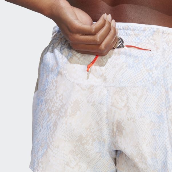 Short Adidas Run Fast 2 En 1 Blanc