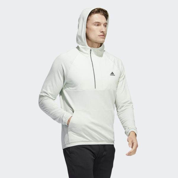 Adidas 1/4-zip Polaire Anorak Vert
