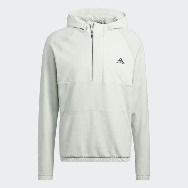 Adidas 1/4-zip Polaire Anorak Vert
