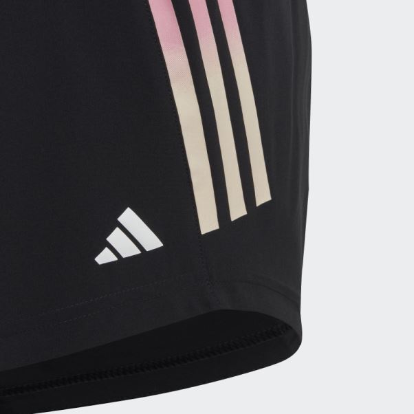 Short Taille Haute Tissé Adidas Training Aeroready 3 Bandes Noir