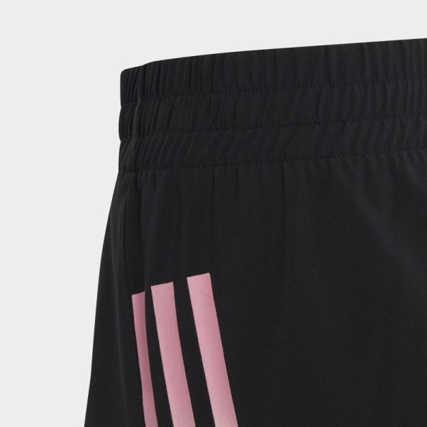 Short Taille Haute Tissé Adidas Training Aeroready 3 Bandes Noir