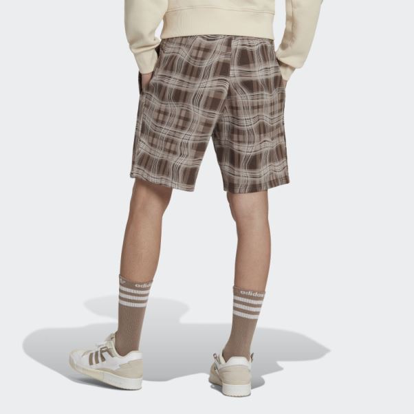Short à Imprimé Sur L'ensemble Marron Crayeux Adidas