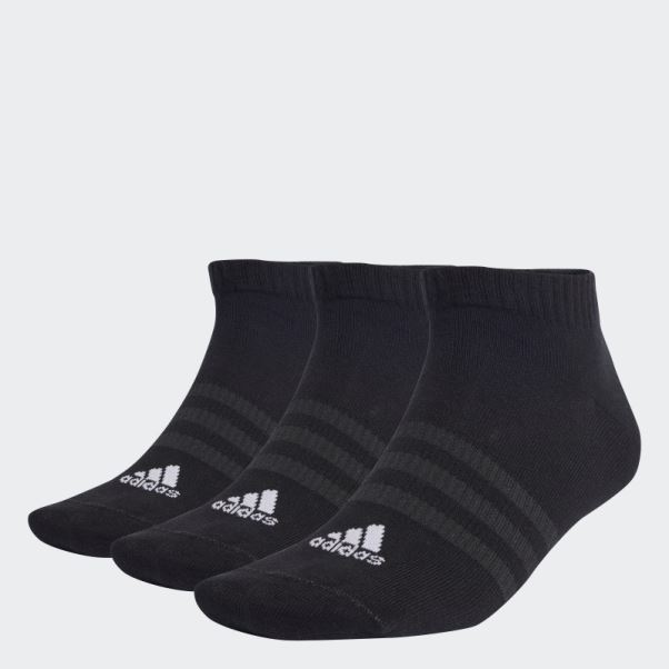Adidas Chaussettes Basses Sportswear Fines Et Légères 3 Paires Noir