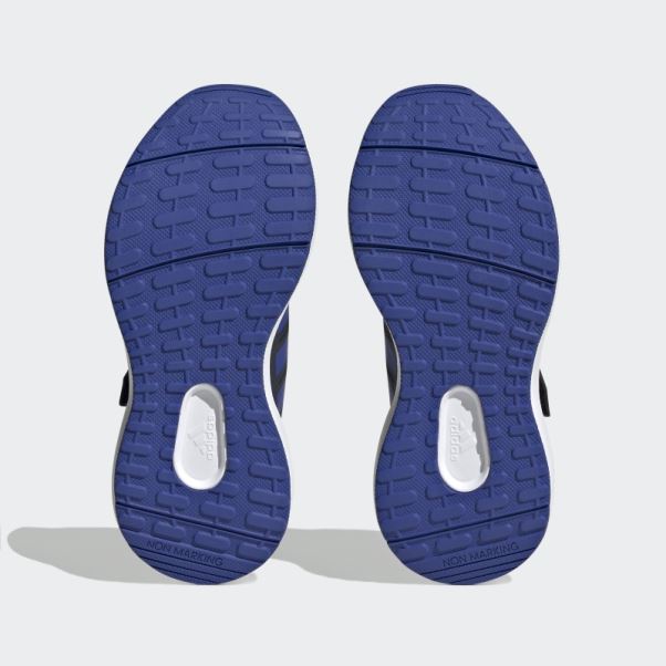 Encre Adidas Fortarun 2.0 Cloudfoam élastique Lace Top Strap Chaussures