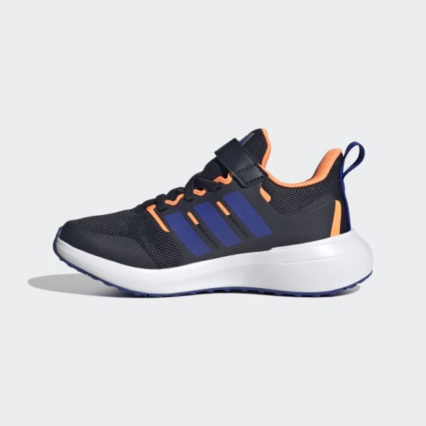 Encre Adidas Fortarun 2.0 Cloudfoam élastique Lace Top Strap Chaussures
