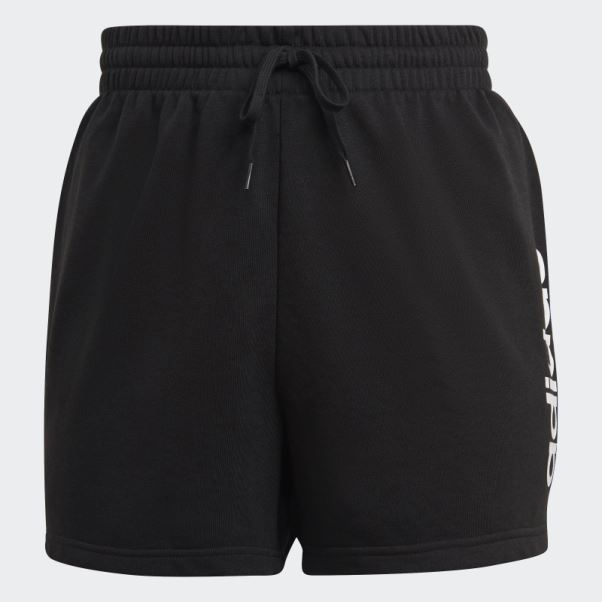 Adidas Short Slim Logo Essentials Noir (grande Taille)