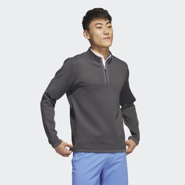 Pull De Golf Adidas Microdot 1/4-zip Noir