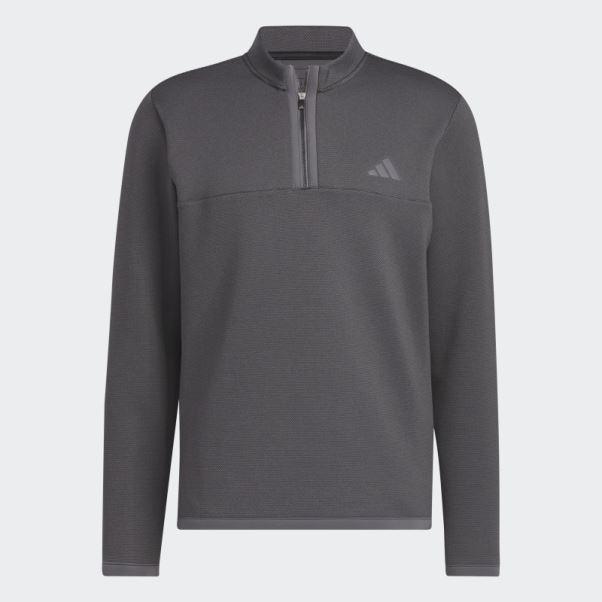 Pull De Golf Adidas Microdot 1/4-zip Noir