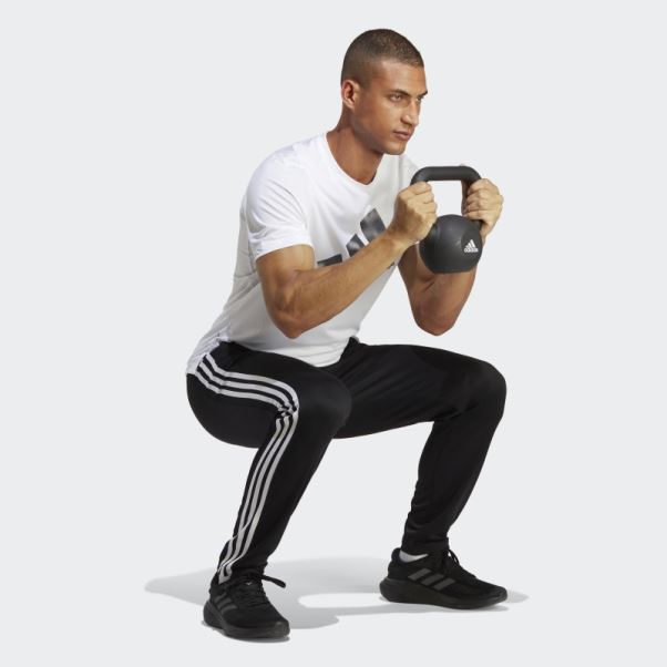 Pantalon D'entraînement Adidas Train Essentials 3 Bandes Noir