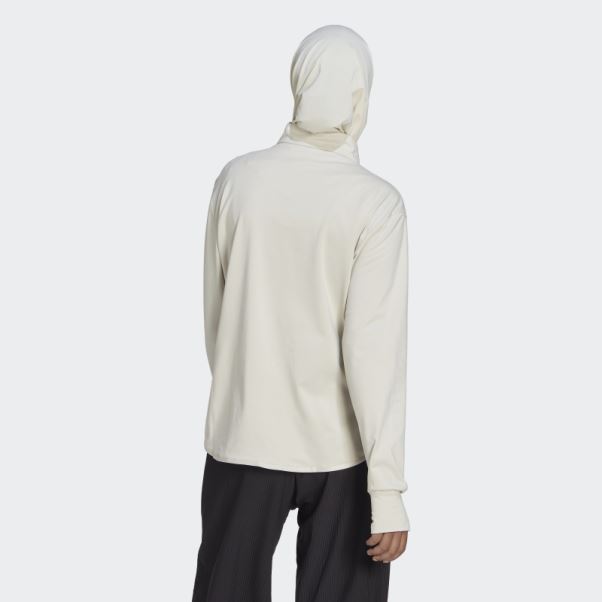 Haut D'entraînement Adidas Techfit Aeroready Warm à Quart De Zip En Aluminium