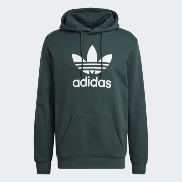 Adidas Adicolor Classics Sweat à Capuche Trèfle Vert Minéral