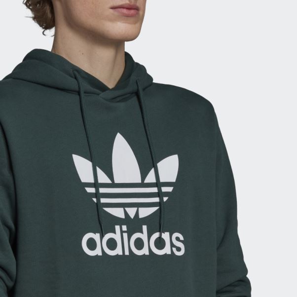 Adidas Adicolor Classics Sweat à Capuche Trèfle Vert Minéral