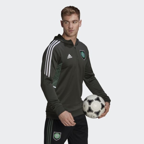 Celtic Fc Condivo 22 Sweat à Capuche Adidas Terre