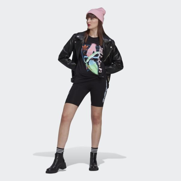 Short De Motard Adidas Noir