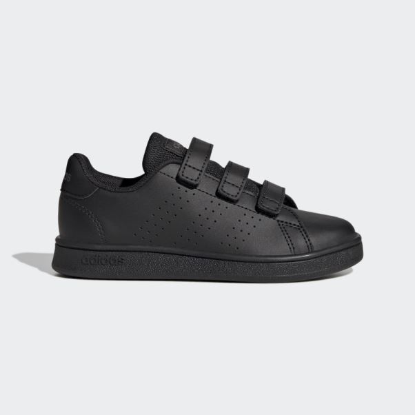 Chaussures à Crochets Et Boucles De Style De Vie Avantage Court Noir Adidas