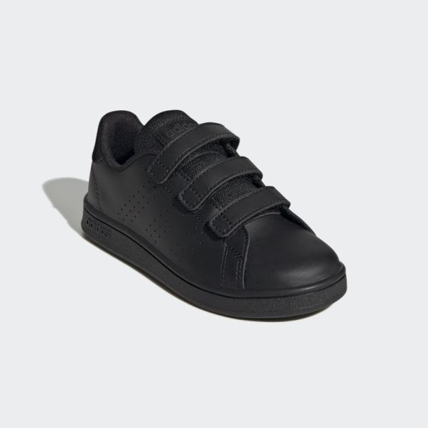 Chaussures à Crochets Et Boucles De Style De Vie Avantage Court Noir Adidas