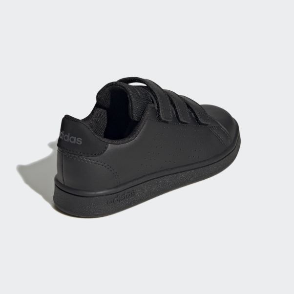Chaussures à Crochets Et Boucles De Style De Vie Avantage Court Noir Adidas