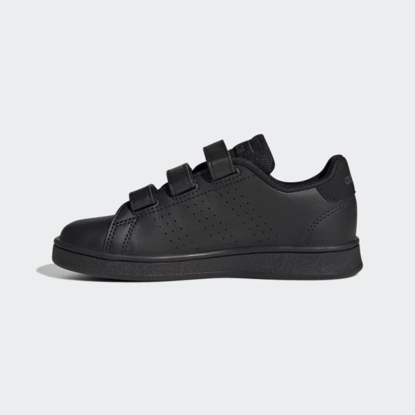 Chaussures à Crochets Et Boucles De Style De Vie Avantage Court Noir Adidas