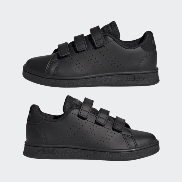 Chaussures à Crochets Et Boucles De Style De Vie Avantage Court Noir Adidas