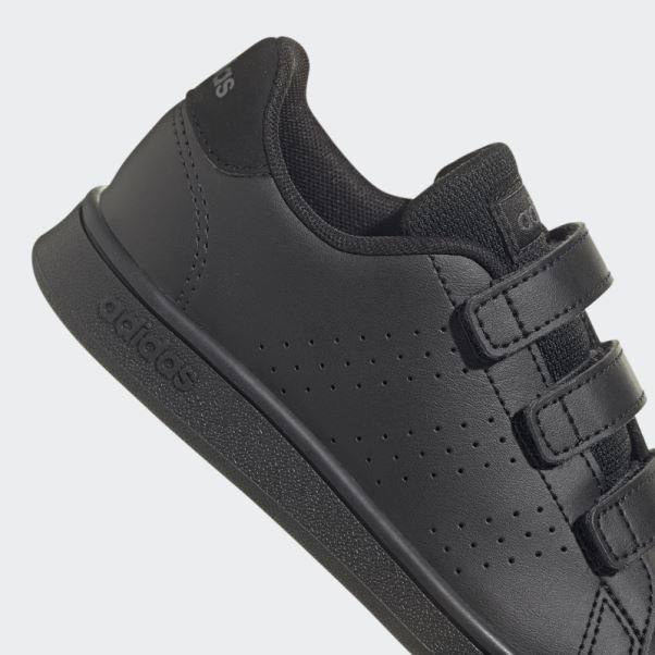 Chaussures à Crochets Et Boucles De Style De Vie Avantage Court Noir Adidas