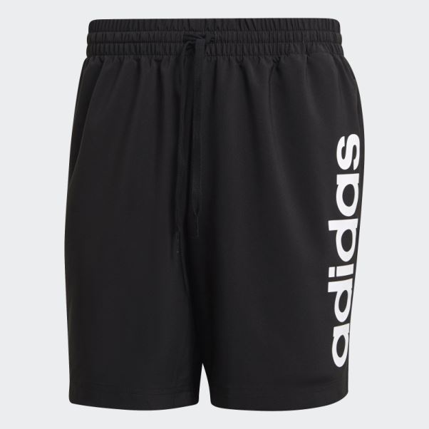 Adidas Aeroready Essentials Chelsea Linear Logo Shorts Blanc