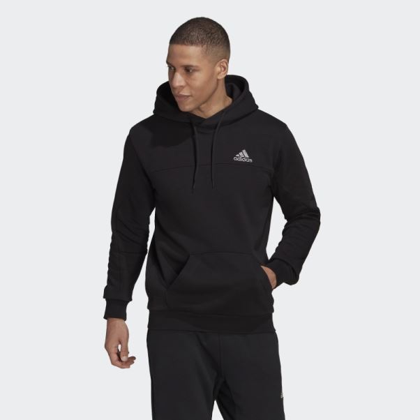 Adidas Stadium Fleece Badge Of Sport Sweat à Capuche Noir