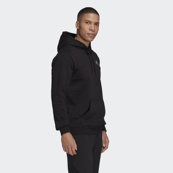 Adidas Stadium Fleece Badge Of Sport Sweat à Capuche Noir