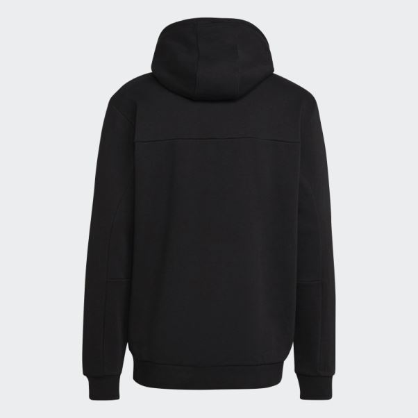 Adidas Stadium Fleece Badge Of Sport Sweat à Capuche Noir