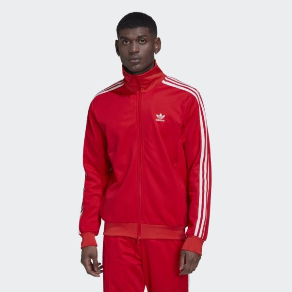 Adidas Adicolor Classics Beckenbauer Primeblue Track Top Rouge